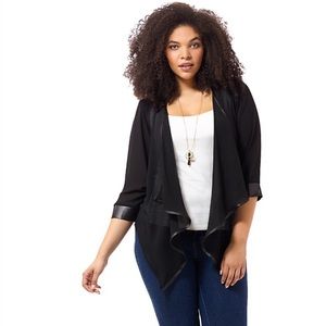 City Chic Sexy Drape Jacket